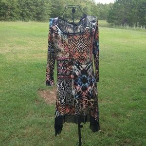 Mixed Print Tunic